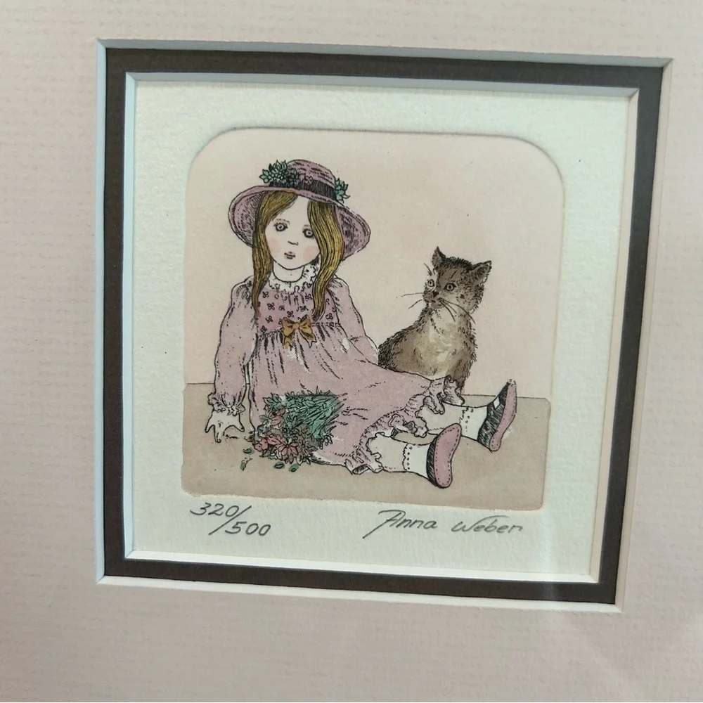 Samantha by Anna Weber signed print 320/500 framed